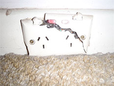 Damaged power point